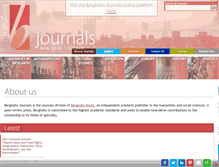 Tablet Screenshot of journals.berghahnbooks.com